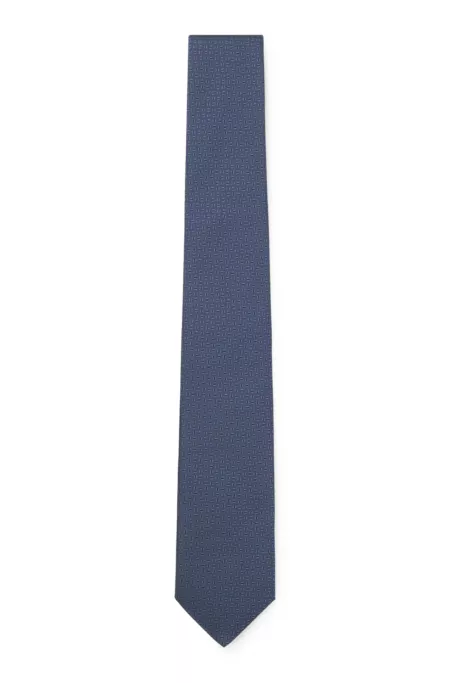 Tie with jacquard pattern