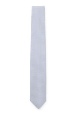 Corbata de mezcla de seda con estampado en jacquard, Luz p&uacute;rpura