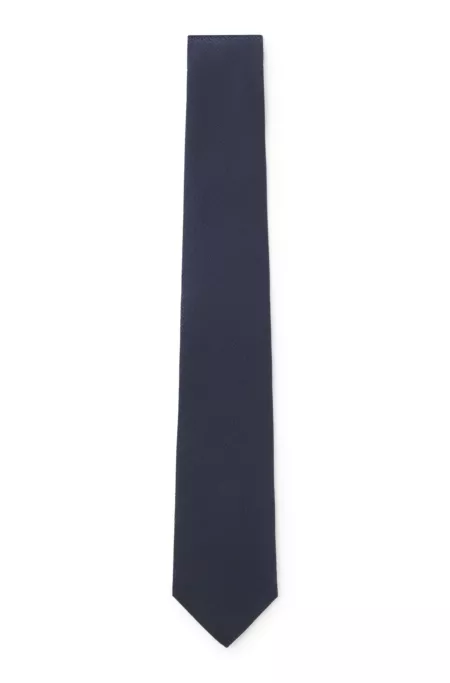 Jacquard-monogram tie in silk