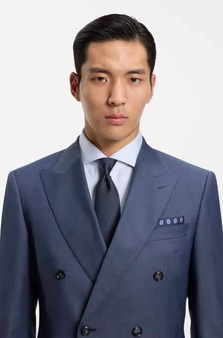 Jacquard-monogram tie in silk