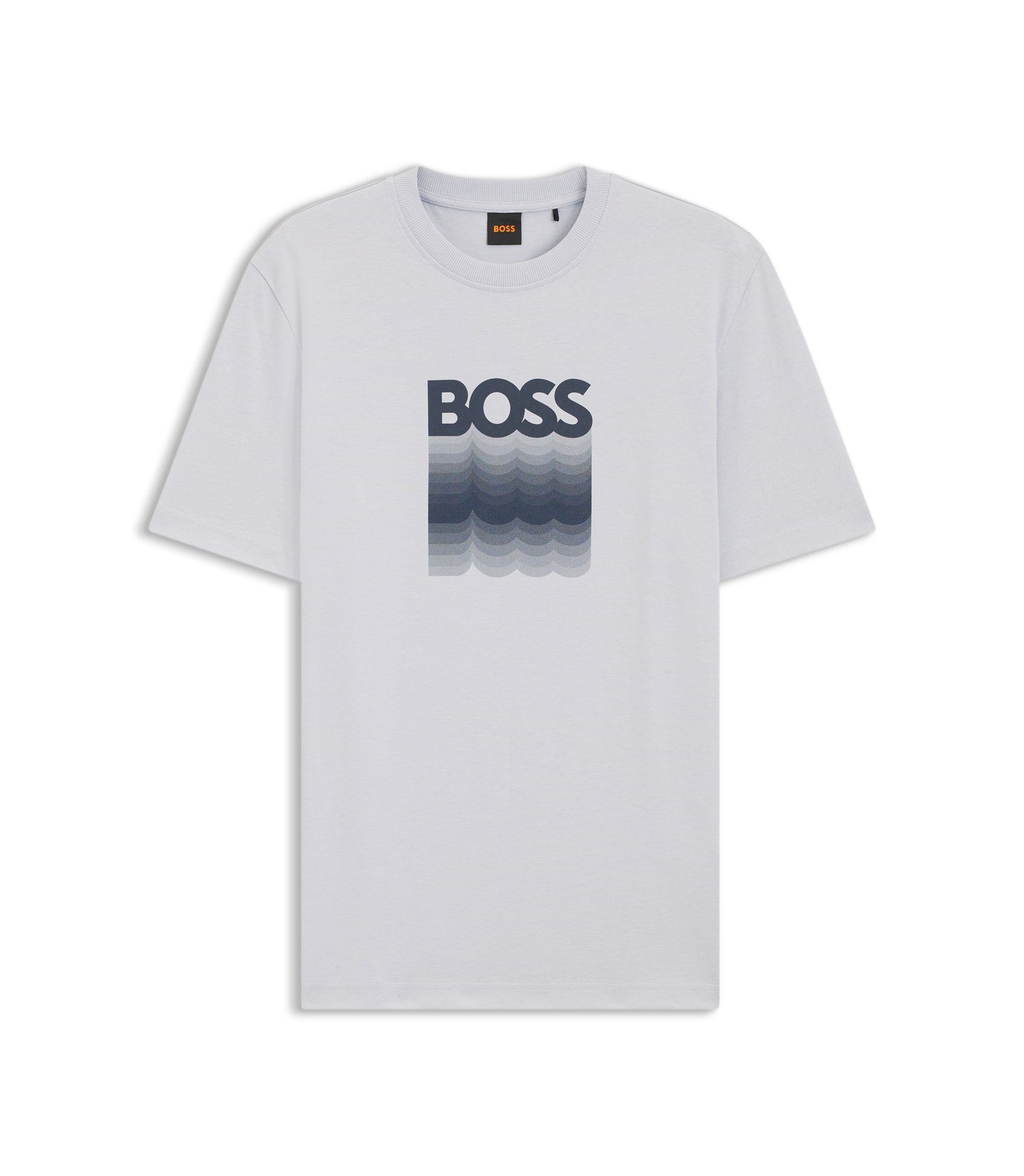 BOSS - Regular-fit T-shirt in cotton jersey - Light Grey