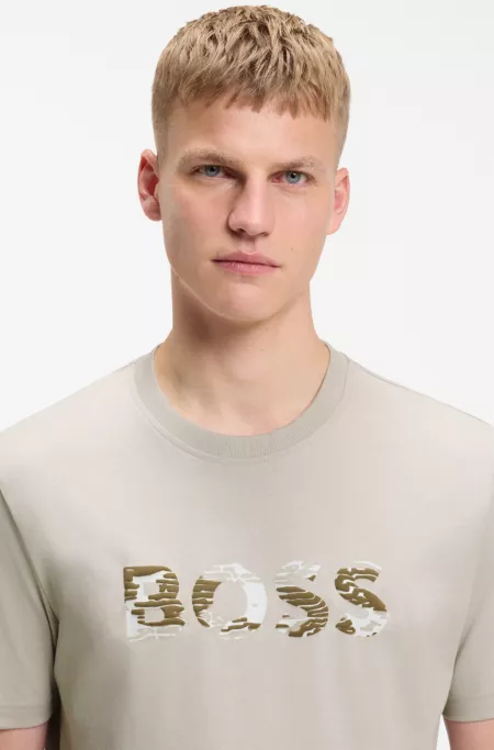 Regular-fit T-shirt in cotton jersey