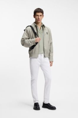Jeans extra slim fit de denim el&aacute;stico blanco, Blanco