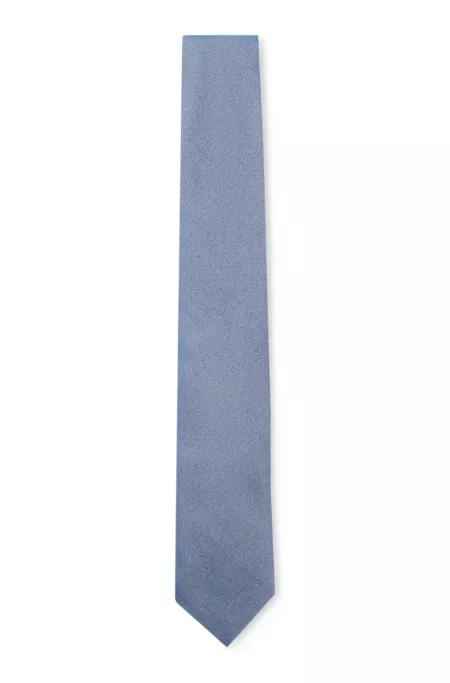Jacquard-weave tie in silk