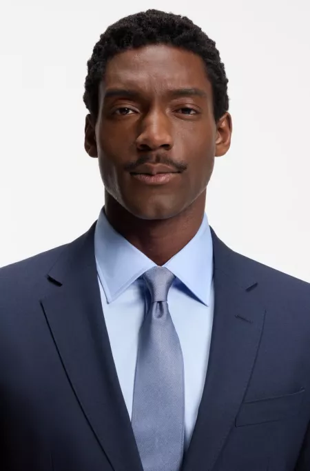 Jacquard-weave tie in silk