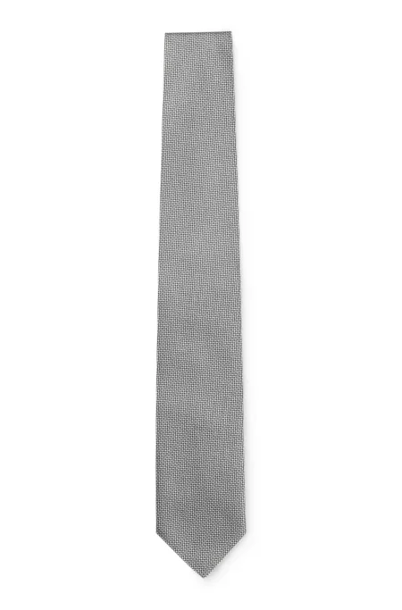 Jacquard-pattern tie in a silk blend