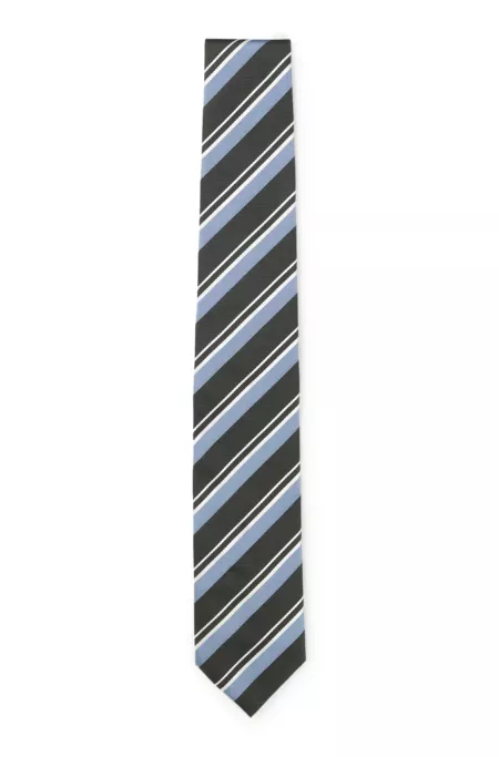 Silk tie with jacquard pattern