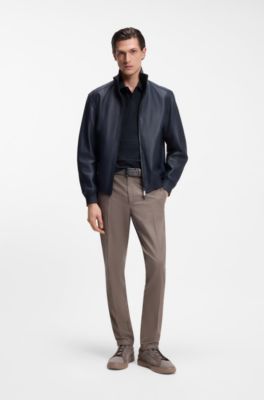 Polo BOSS x ASTON MARTIN en jacquard de algod&oacute;n, Azul oscuro