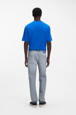 Jean Regular en denim invers&eacute;, bleu clair