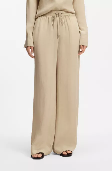 Relaxed-fit trousers with drawcord waist