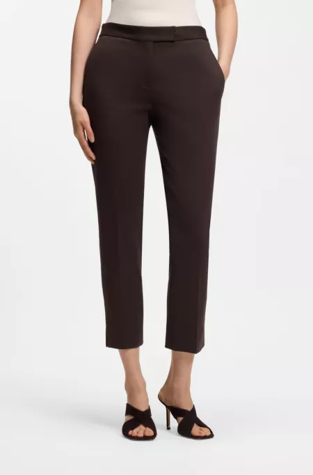 Slim-fit trousers in stretch jersey