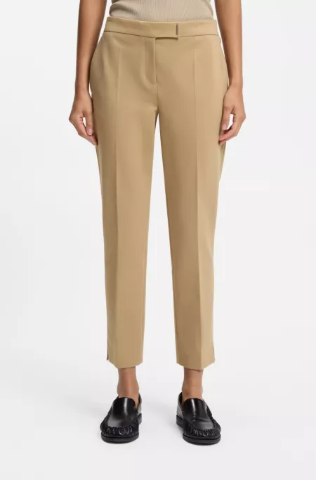 Slim-fit trousers in stretch jersey