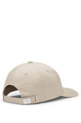 Embroidered-logo cap in cotton twill, Light Beige
