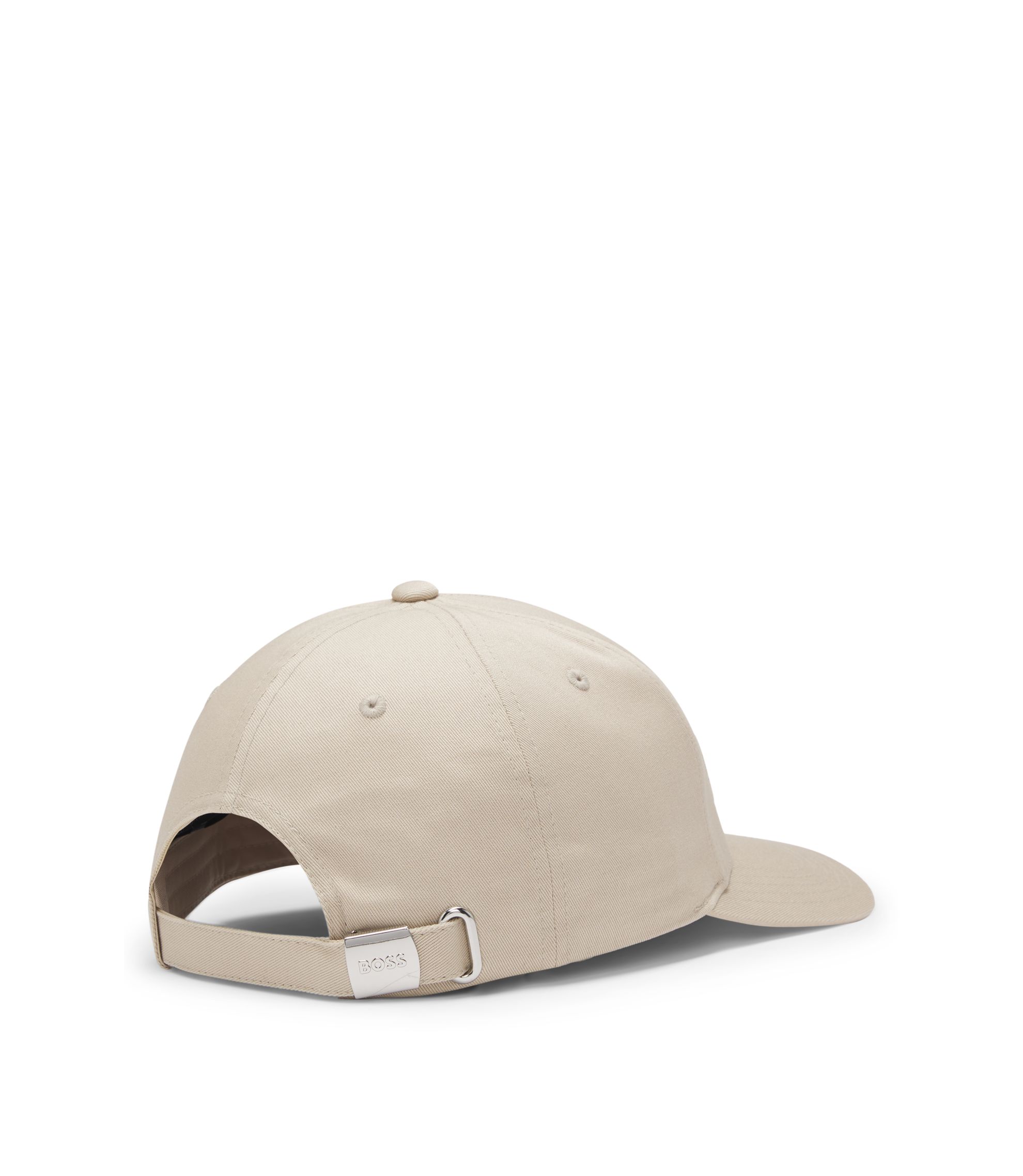 BOSS - Embroidered-logo cap in cotton twill - Light Beige