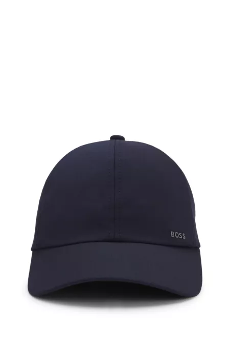 Logo-rivet cap in a wool blend