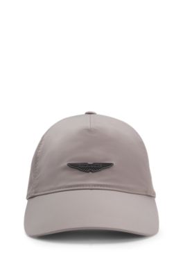 BOSS x ASTON MARTIN water-repellent cap with wing rivet, Light Grey