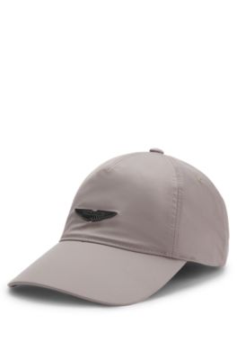BOSS x ASTON MARTIN water-repellent cap with wing rivet, Light Grey
