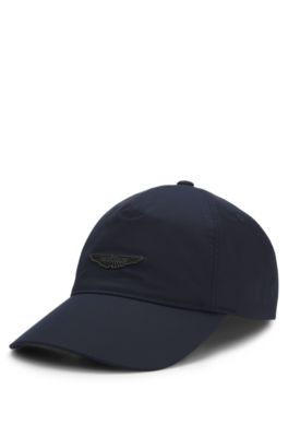 BOSS x ASTON MARTIN water-repellent cap with wing rivet, Dark Blue