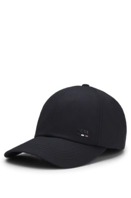 Gorra de sarga de algod&oacute;n con protecci&oacute;n UV, Negro