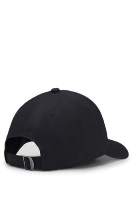 Cotton-twill cap with UV protection, Black