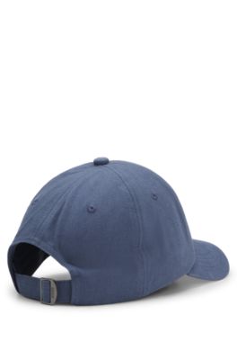 Cotton-twill cap with UV protection, Light Blue