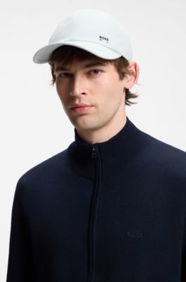 Cotton-twill cap with UV protection, Light Blue