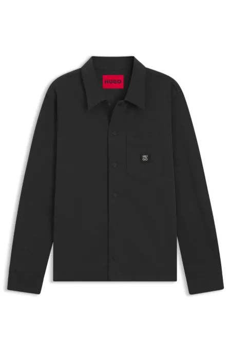 Oversized-fit shirt in a cotton blend