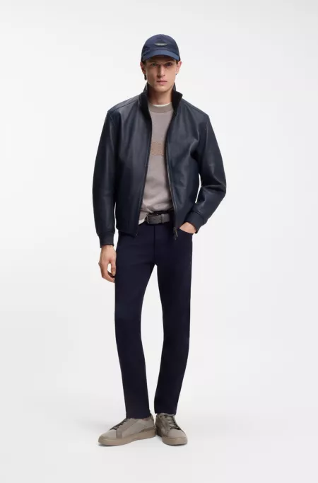 BOSS x ASTON MARTIN trainers with leather trims