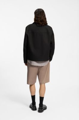 Veste Coach en coton double face, Noir