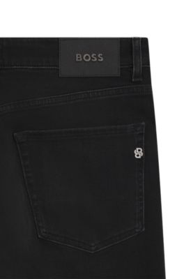 Vaqueros Maine regular fit en suave denim, Negro