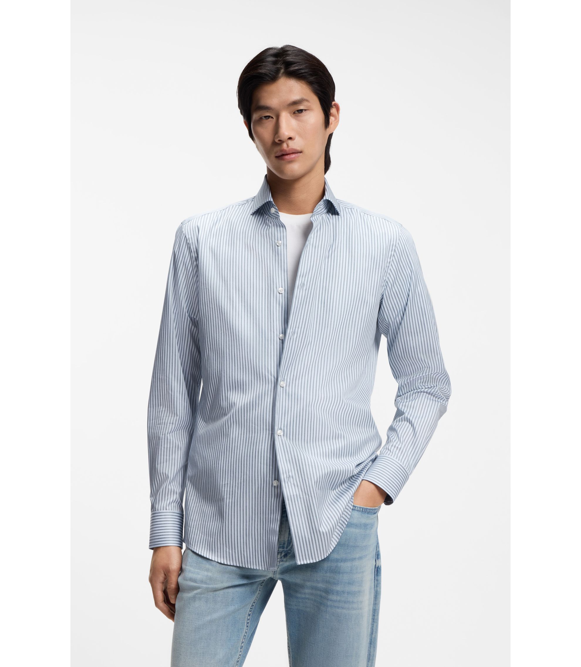 hugo boss dress shirt fit guide Hugo Boss Kason Shirt 17 / 43 main image 0