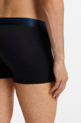 Lot de trois boxers courts avec taille d&eacute;grad&eacute;e, Fantaisie