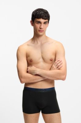 Lot de trois boxers courts avec taille d&eacute;grad&eacute;e, Fantaisie