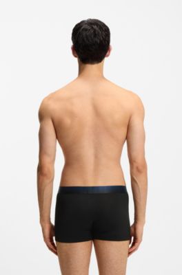 Lot de trois boxers courts avec taille d&eacute;grad&eacute;e, Fantaisie