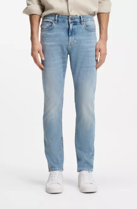 Delaware slim-fit jeans in blue soft-motion denim