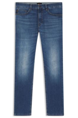 Vaqueros Delaware slim fit en tejido vaquero azul suave que facilita el movimiento, Azul