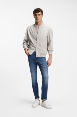 Vaqueros Delaware slim fit en tejido vaquero azul suave que facilita el movimiento, Azul