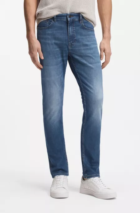 Delaware slim-fit jeans in blue soft-motion denim