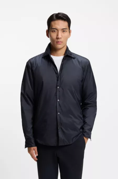 Regular-fit overshirt with padding