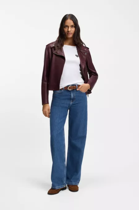 Stretch-cotton slim-fit T-shirt with artwork