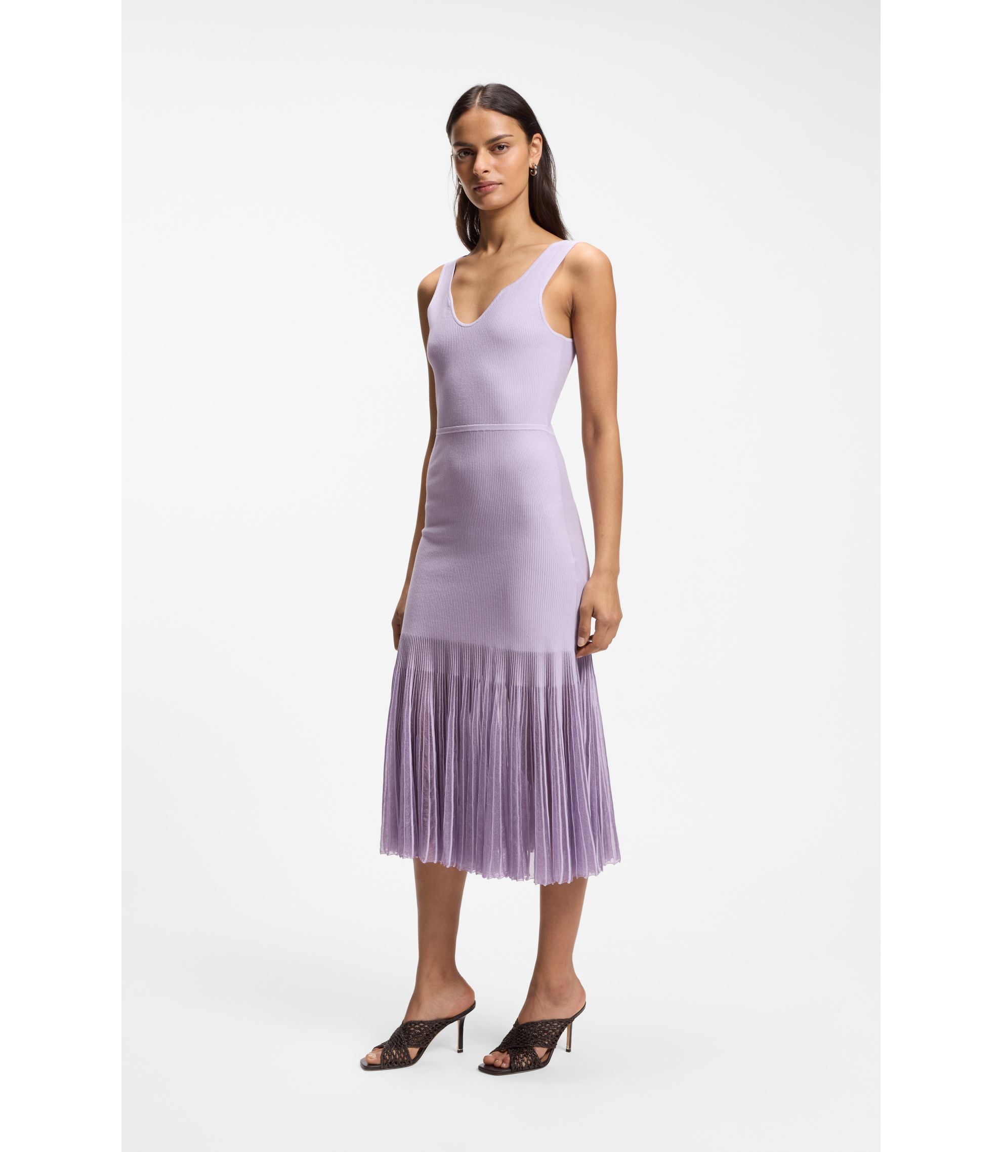 taylor chiffon midi dress Tanya Taylor Women's Shivon Midi Dress - Black