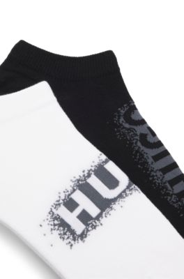 Two-pack of ankle-length socks, Patterned