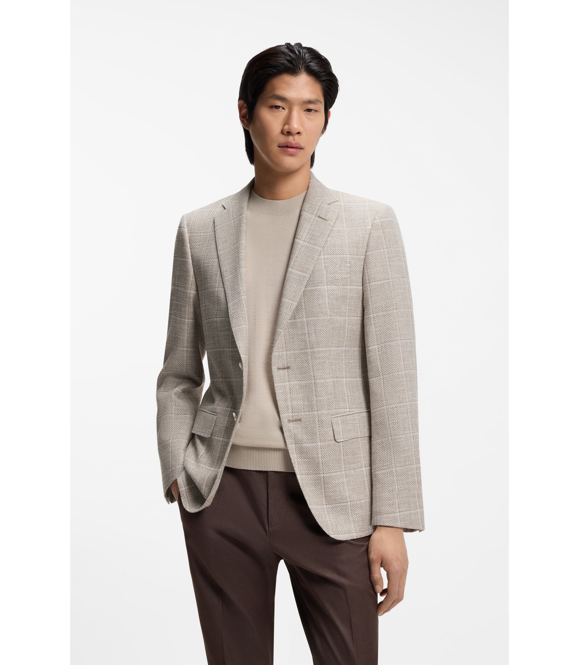 Fashion Hugo Boss Summer Blazer HUGO BOSS Single-breasted Summer 