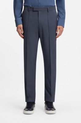 Traje slim fit de tres piezas con chaleco con cremallera, Celeste