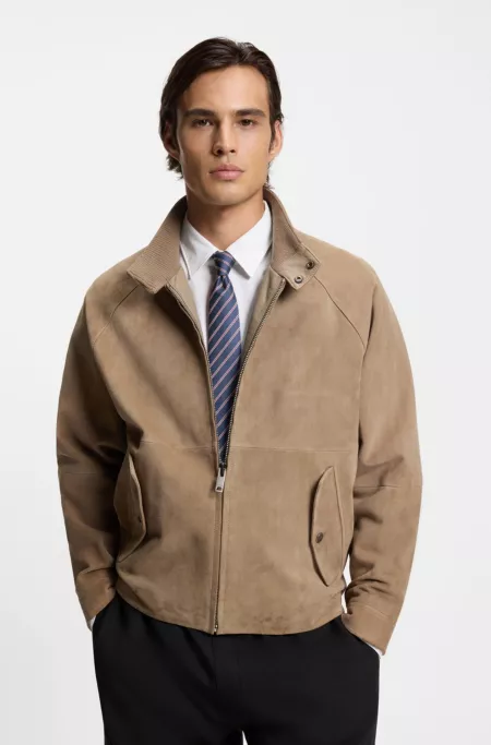 Diagonal-stripe tie in silk