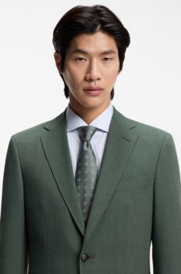Veste Slim en tissu stretch lavable, Chaux