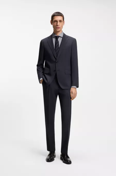 Washable slim-fit jacket in stretch cloth