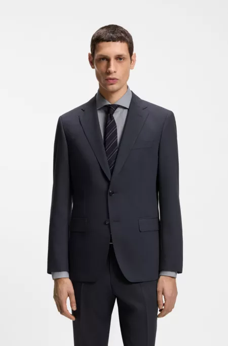 Washable slim-fit jacket in stretch cloth