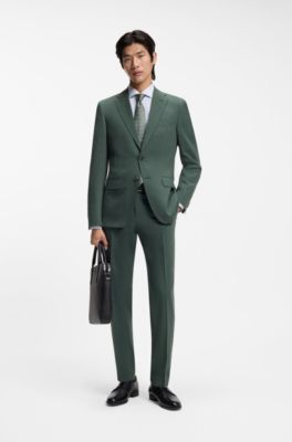 Pantalon Slim en tissu stretch lavable, Chaux