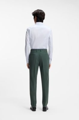 Pantalones slim fit de tejido el&aacute;stico lavable, Cal